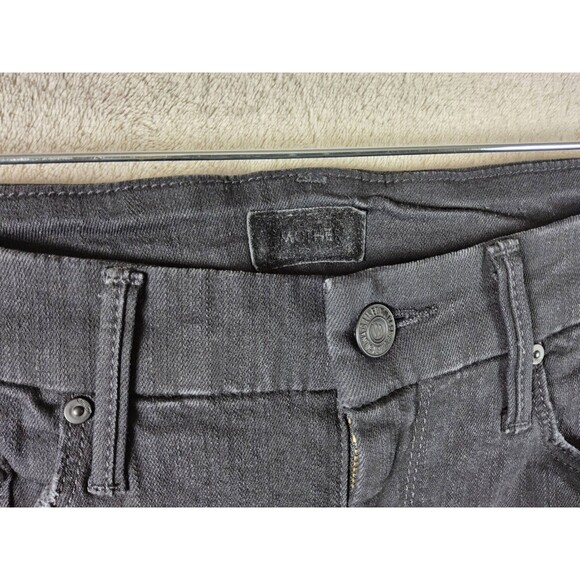 Mother High Waisted Looker Ankle Fray Glitter Racer Jeans Size 28 - Picture 4 of 5